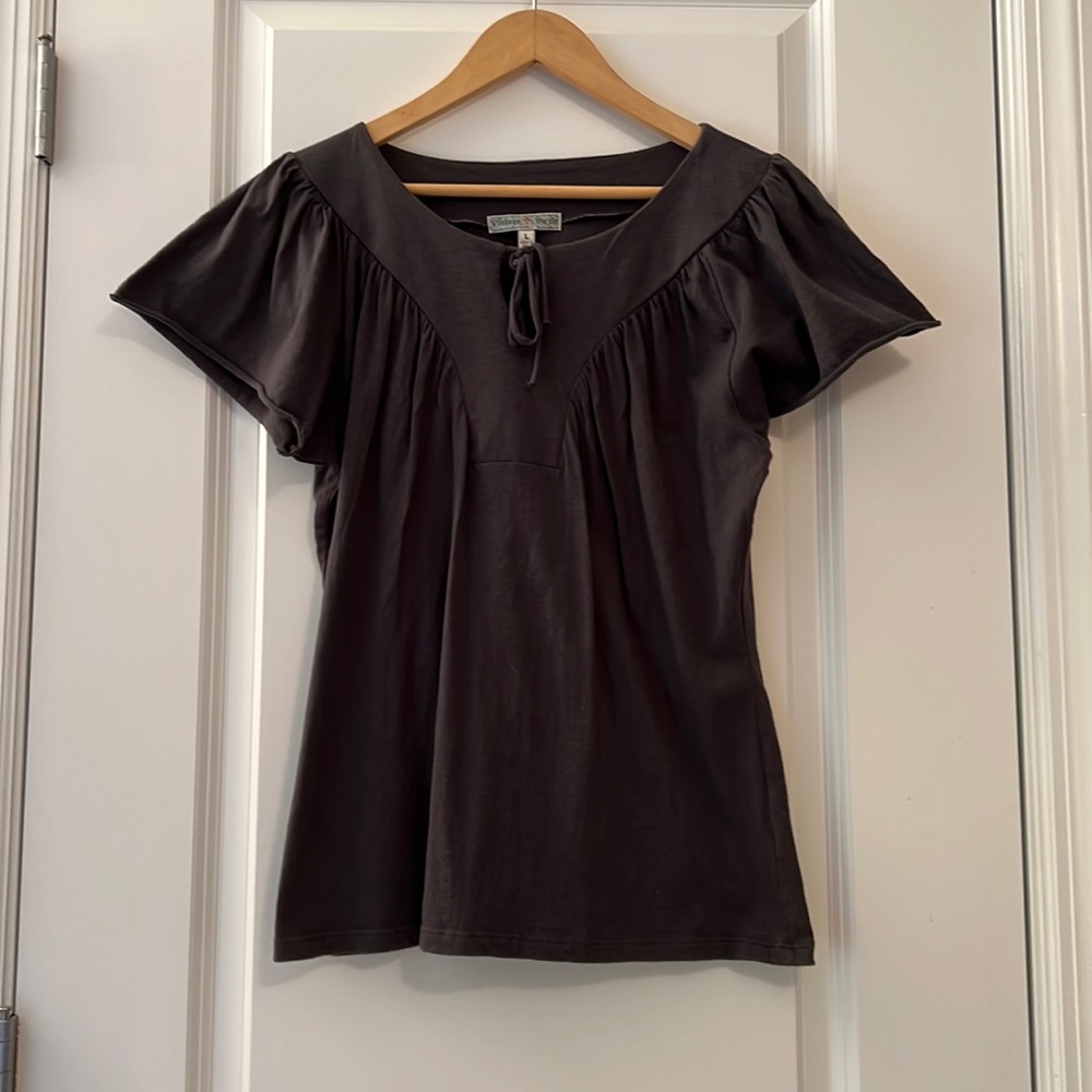 Vintage Susie Grey Short Sleeve Cotton Tshirt (L)